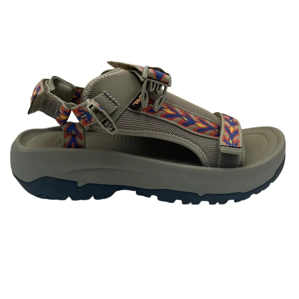 Teva Mens Hurricane Ampsole Sport Outdoor Sandal Size 10 Olive-Green-Blue-Yellow